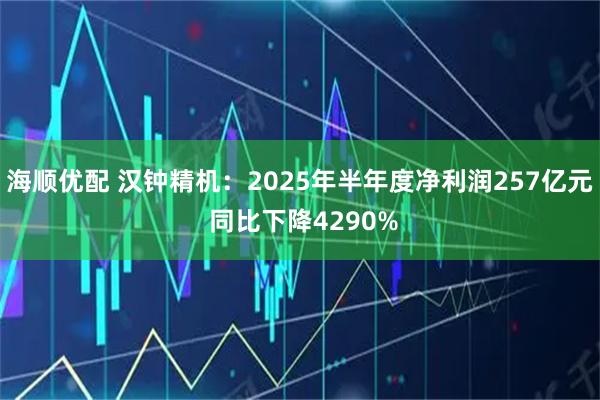 海顺优配 汉钟精机：2025年半年度净利润257亿元 同比下降4290%